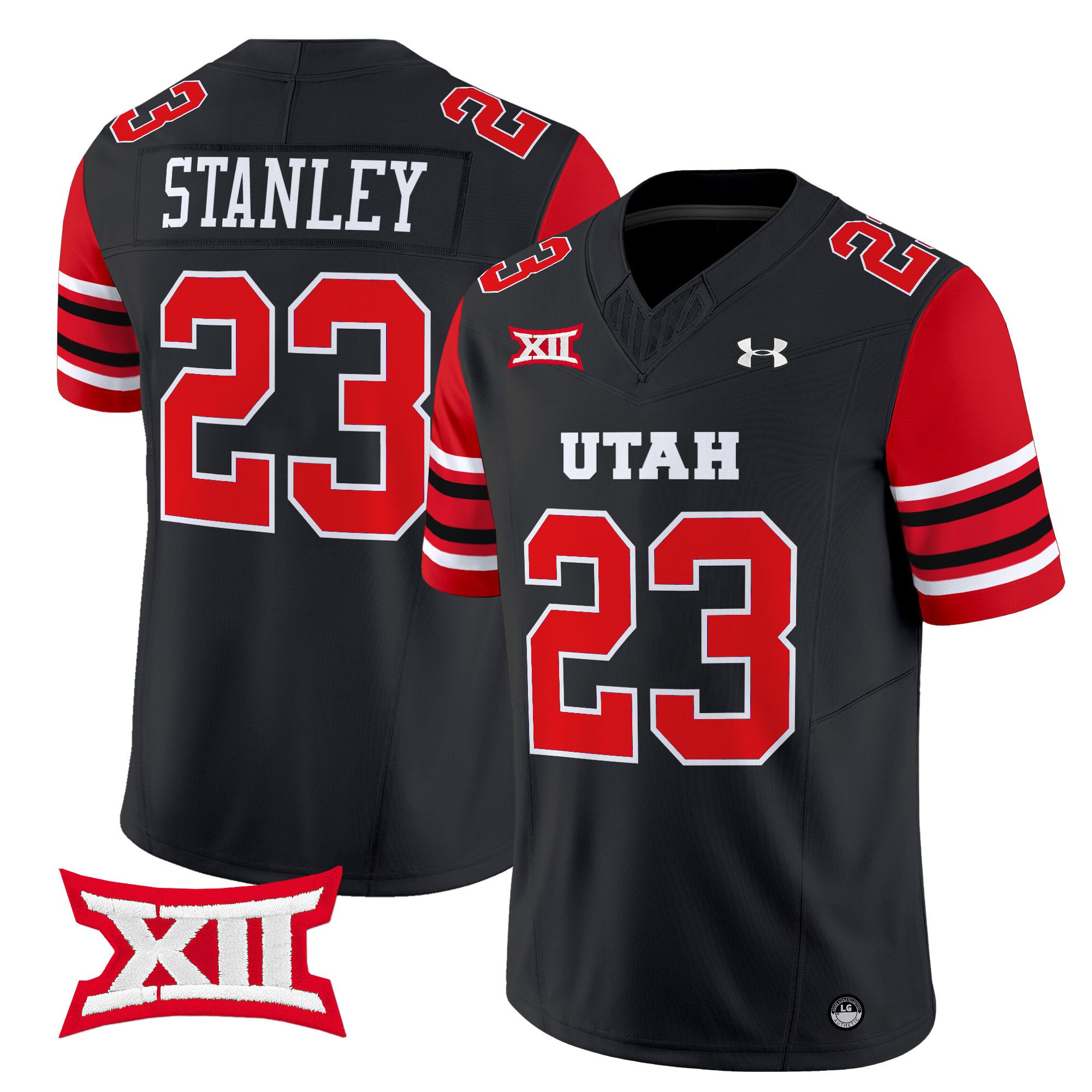 Men Utah Utes #23 Stanley Black 2024 Vapor Limited NCAA Jersey->more ncaa teams->NCAA Jersey